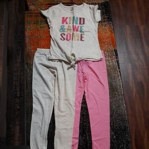 NWT one step up little girl outfit bundle. Size 10/12 M.